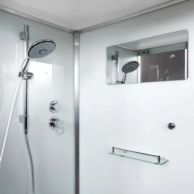 Душевая кабина DTO K K401SLED 100x100x220 см, с электрикой и LED подсветкой 12