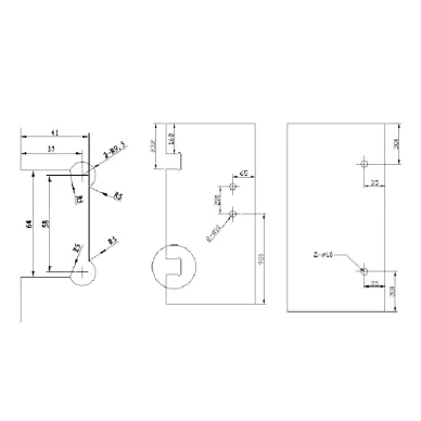 Петля для стеклянных ограждений Bronze de Luxe 1818 бронза 1