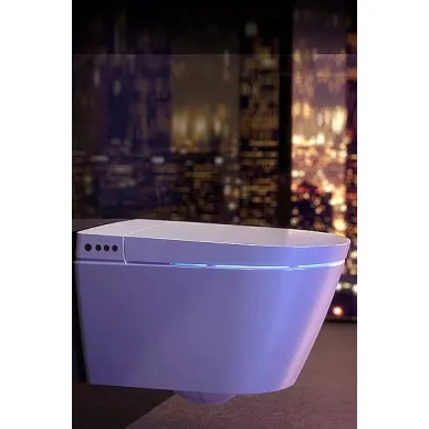 Чаша подвесного унитаза Creavit WQ Smart WQ320-11CB00E-0000 с биде, белый 3