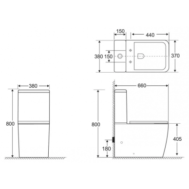 Бачок для унитаза BelBagno Visto (BB319T) 2