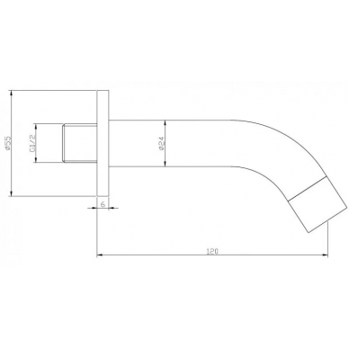 Излив BelBagno Ancona (ANCONA-BC-CRM) 1