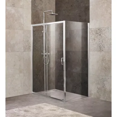 Душевой уголок BelBagno Unique AH1 (110x80 см) (текстурное стекло) 0
