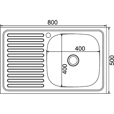 Мойка кухонная Mixline ML (528173) крыло слева 1