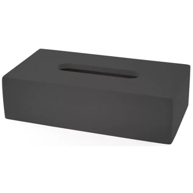 Контейнер для бумажных салфеток 3SC Mood Black (MN70A) (черный матовый) настольный 0
