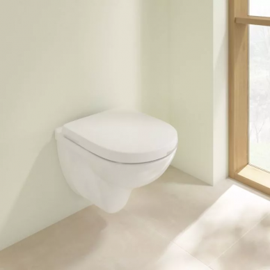 Чаша подвесного унитаза Villeroy & Boch O.Novo Directflush (5688H1R1) безободковый, с микролифтом 6