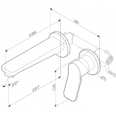 Смеситель для раковины AM.PM X-Joy (F85A72600) (скрытого монтажа) 8