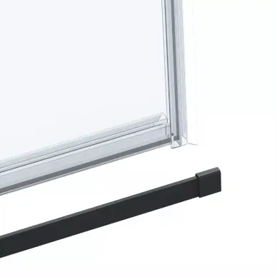 Душевая дверь Vincea Como Soft (VDS-1CS130CLB) 130x195 см, профиль чёрный/стекло прозрачное 6