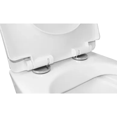 Подвесной унитаз Azario PRO (CS-1049SB) безободковый с сидением микролифт 5