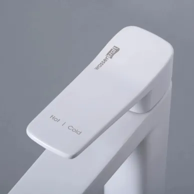 Смеситель для раковины Wasserkraft Weil 2300 2303H высокий, белый матовый 6