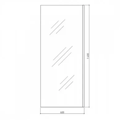 Шторка для ванны Teymi Timo (T00270) 60х140, прозрачное 5