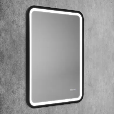 Зеркало Art&Max Genova AM-Gen-600-800-DS-F-H-T 60х80 см с LED подсветкой, часами и подогревом 5