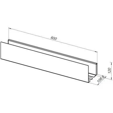 Полочка Aquanet Магнум Н 341538 60 см, белая матовая 5