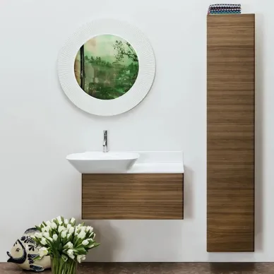 Laufen Kartell Зеркало круглое d=78см, настенное, без подсветки, цвет: белый 3.8633.1.090.000.1 9