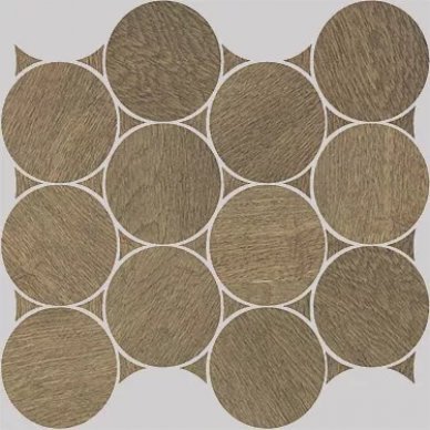 Nanoshiba Ochre Natural Mosaico Circle 30.07x34.84 0