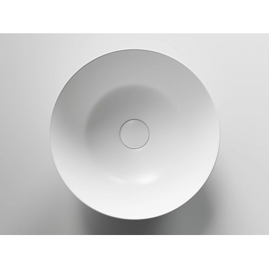 Раковина накладная Ceramicanova Element (CN6003) (35.8 см) круглая, белая матовая 5