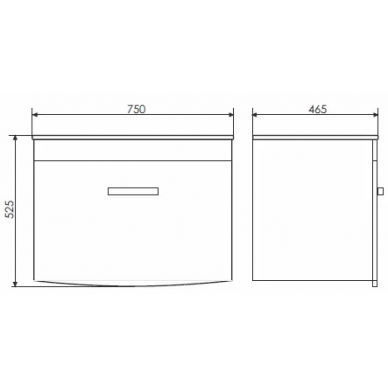 Тумба для ванной Comforty Лаура-75-1 (75x52.5x46.5 см), белый глянцевый 7