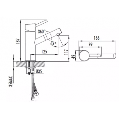 Смеситель для раковины Creavit Ficus (FC1198Y) 7