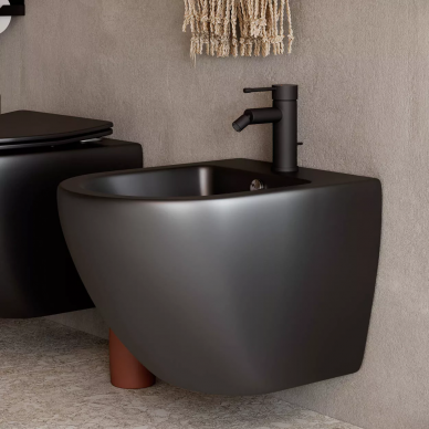 Биде подвесное Ceramicanova Metropol (CN4003MB) черный матовый 4