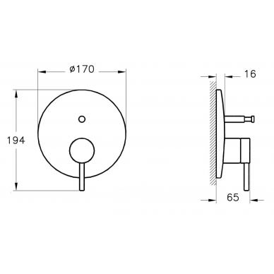 Душевая система Vitra Origin (A4926636EXP) скрытого монтажа (черный матовый) 10
