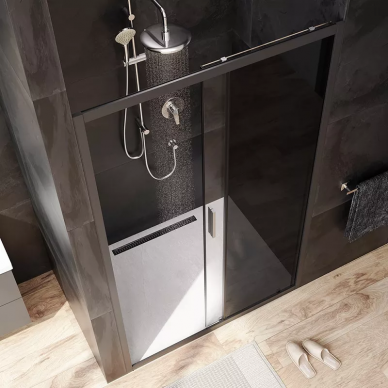 Душевая дверь Am.Pm Gem Solo (W90G-120-1-195BG) 120х195 см, стекло прозрачное, тонированное/профиль черный матовый 6