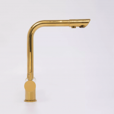 Смеситель для кухни Wasserkraft (A8377) под фильтр, глянцевое золото 10