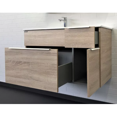 Тумба для ванной Comforty Варна 90 (91x56x46.5 см), дуб сонома 5