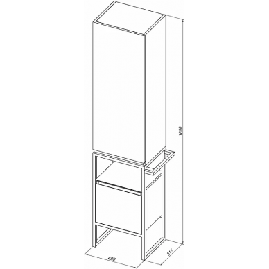 Пенал Allen Brau Priority 40 R (1.31005.WM) белый матовый 6