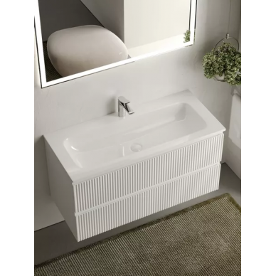 Тумба для ванной Sancos Snob R SNR100W 99.5 см Bianco 7
