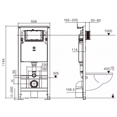 Инсталляция Welt Wasser AMBERG 506 ST + GELBACH 004 MT-WT + AMBERG RD-WT в комплекте с унитазом, безободковый, с сидением микролифт 6