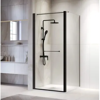 Душевой уголок RGW Passage RGW PA-138B (PA-103B+Z-050-2B+O-104B) (90x90) профиль чёрный/ стекло прозрачное 0