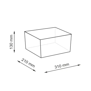 Корзина для белья Wasserkraft Weida WB-310-S малая, 31x21 см, бежевая 6