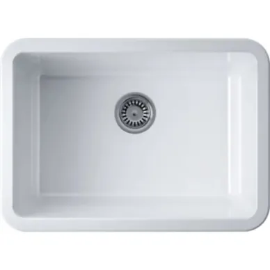 Мойка кухонная Omoikiri Torishima 67-U/I-WH Glossy 4993866 67x48 см, белая глянцевая 1