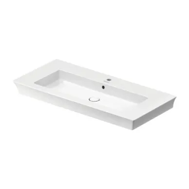 Duravit White Tulip Раковина накладная 105х49см, с переливом, без отв., WonderGliss, цвет: белый	 23631000601 5