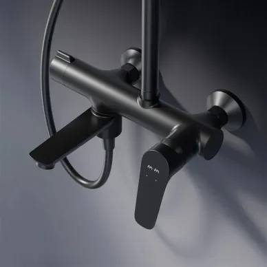 Душевая система Am.Pm Crave F079C922 чёрная матовая 2