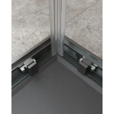 Душевой уголок Cezares Molveno MOLVENO-A-22-100+20-C-GM-IV 120х120 профиль оружейная сталь/стекло прозрачное 4