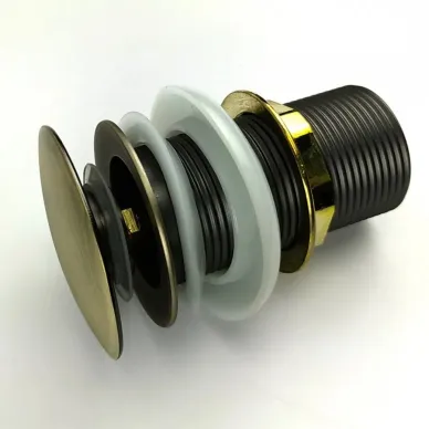 Сливной набор для раковины Teymi Solli T140207 без перелива, click-clack, бронза матовая 14