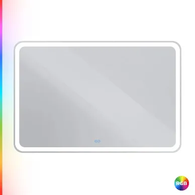 Зеркало Cezares Multicolore CZR-SPC-MC-1200-800-RGB-TCH 120x80 см, с подсветкой RGB и сенсорным выключателем, с памятью 0