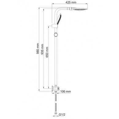 Душевая система Wasserkraft (A045) 6