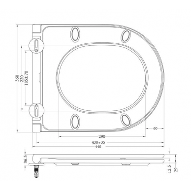 Крышка-сиденье BelBagno (BB870SC) микролифт 1