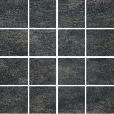 747762 Ardoise Noir Mosaico 7.5x7.5 6mm 30x30 0