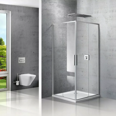 Душевой уголок Vincea Slim (VSS-2SL900CL) 90x90х195 см 5