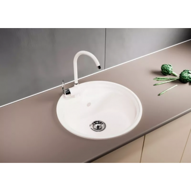 Мойка кухонная Mixline ML-GM10	(525067) белая 5