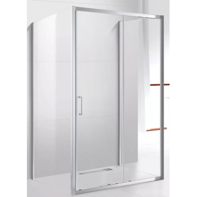 Душевой уголок Cezares Molveno (MOLVENO-AH-12-120/90-C-Cr-IV) профиль хром/стекло прозрачное 0