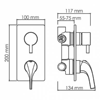 Душевая система Wasserkraft Sauer 7100 (А71207) золото глянцевое 9