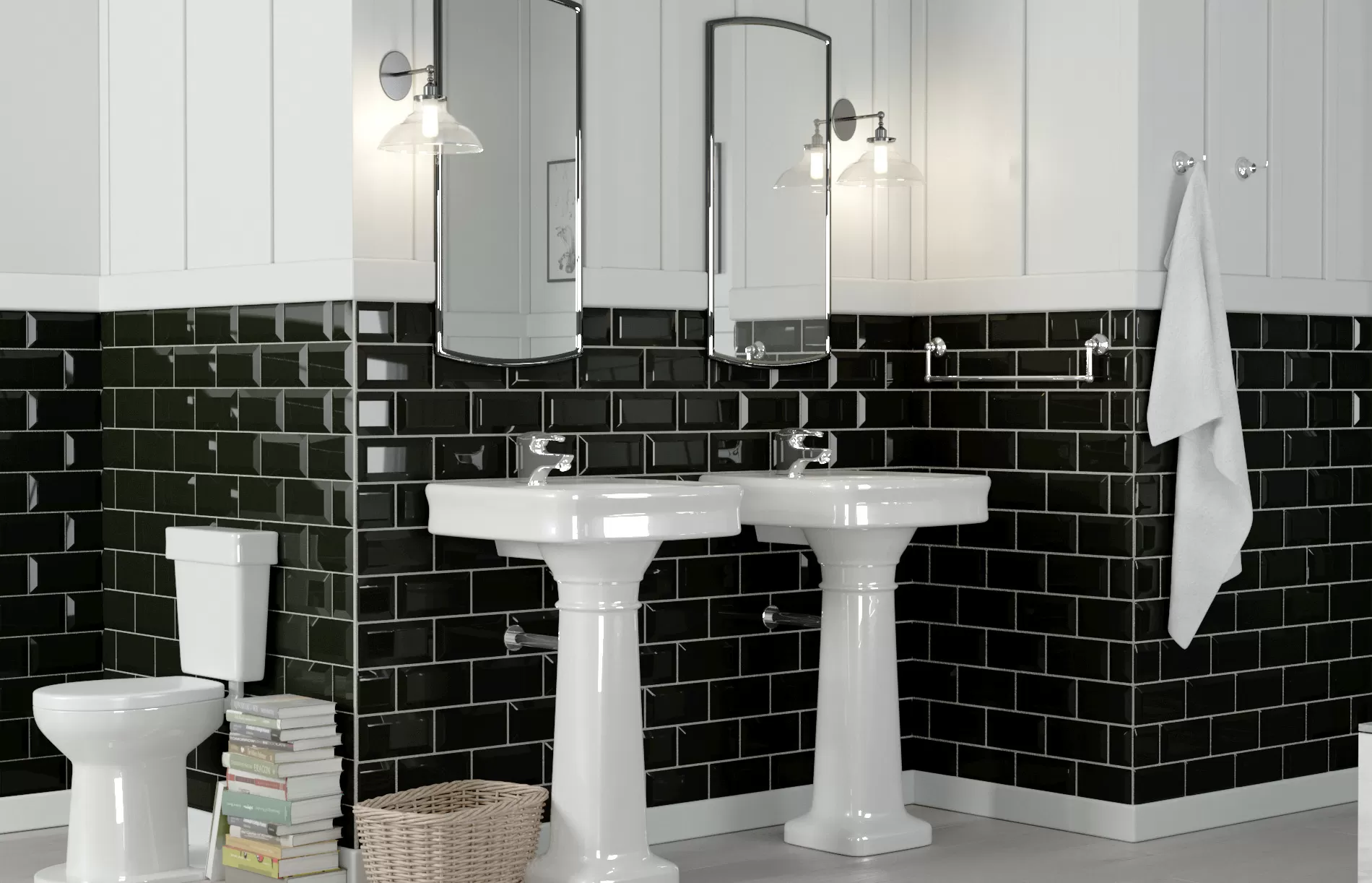Golden Tile Metrotiles белая 10х20