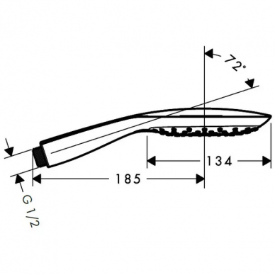 Ручной душ Hansgrohe PuraVida 150 3 jet (28557400) 2