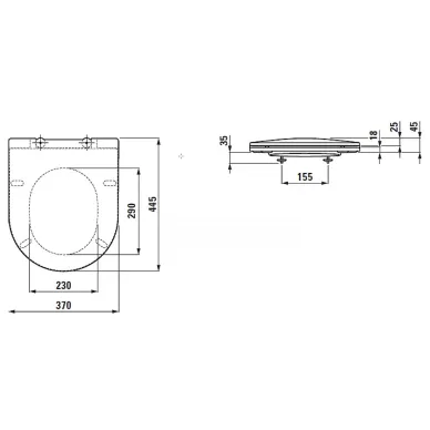 Инсталляция Laufen Pro ПЭК Z.RU93.0.761.5 в комплекте с унитазом Pro Rimless микролифт, клавиша хром 10