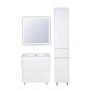 Пенал Style Line Атлантика ЛС-00000694 35см, правый, с бельевой корзиной, антискрейч белый 5