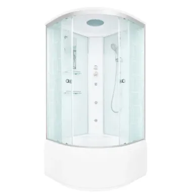 Душевая кабина DTO EM EM4510GM 100x100x220 см, с гидромассажем 1