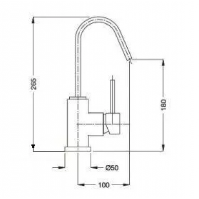 Смеситель для раковины Bugnatese Inside (9213CR) (хром) 1